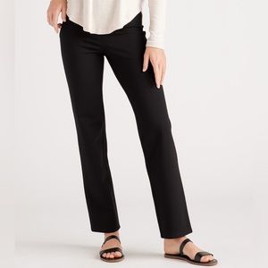 Quince Pants Stretch Ponte Straight Leg